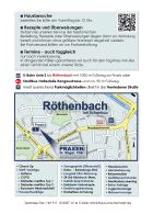 Broschüre Anfahrtsskizze + Leistungen Praxis Röthenbach